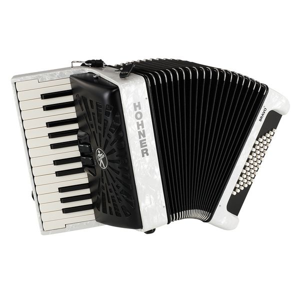 Hohner Bravo II 48 White silent key