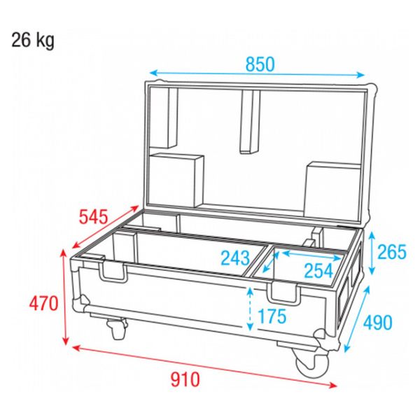 Showtec Flightcase for Followspot 120W