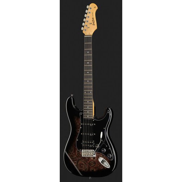 Harley Benton ST-70 Black Paisley Bundle