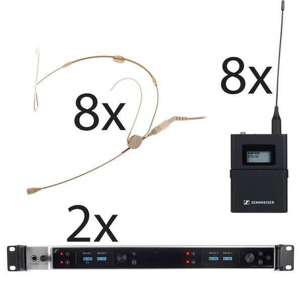 Sennheiser EW-DX 8x HSP EW Q1-9 Set