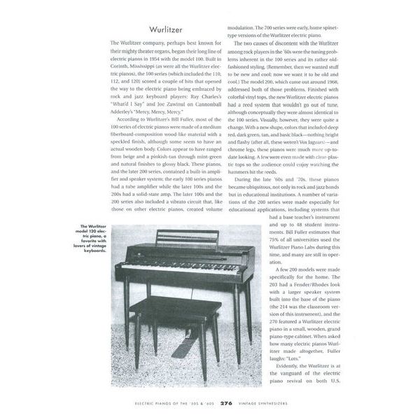 Backbeat Books Vintage Synthesizers