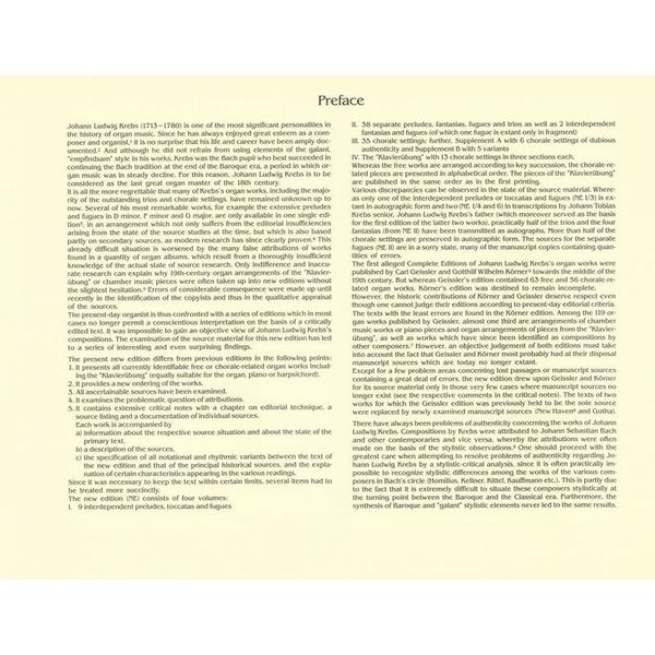 Breitkopf & Hrtel Krebs Orgelwerke II