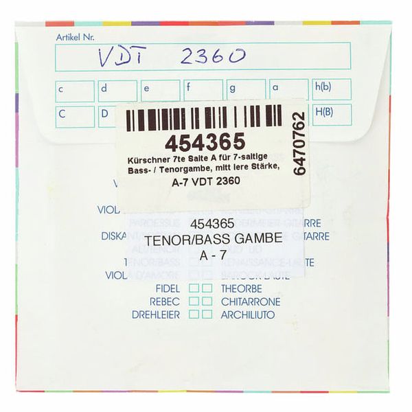 Kürschner 7th String Bass- / Tenor-Viol