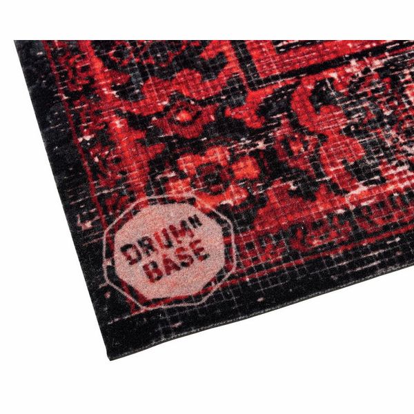 Drum N Base Vintage Drum Rug Black-Red