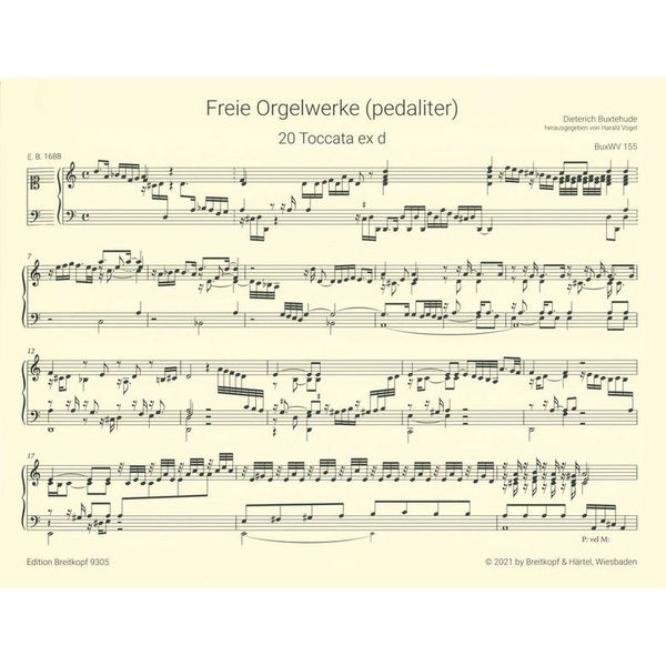 Breitkopf & Hrtel Buxtehude Orgelwerke Set 1