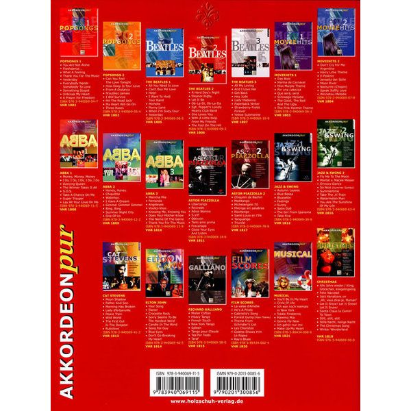 Holzschuh Verlag Akkordeon Pur Abba 1