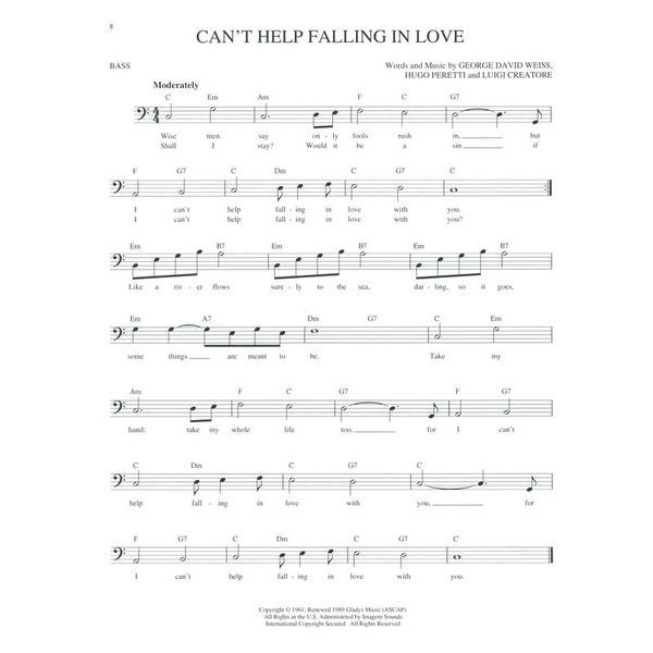 Hal Leonard Easy Pop Melodies Double Bass