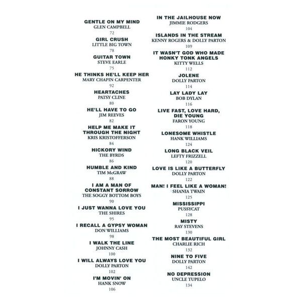 Wise Publications The Little Black Book Country