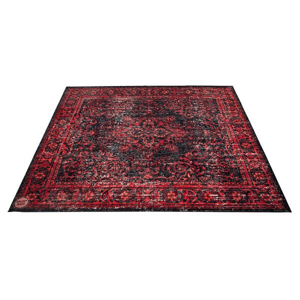 Drum N Base Vintage Drum Rug Black-Red