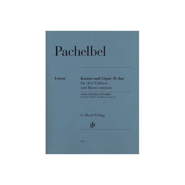 Henle Verlag Pachelbel Canon Gigue D Major