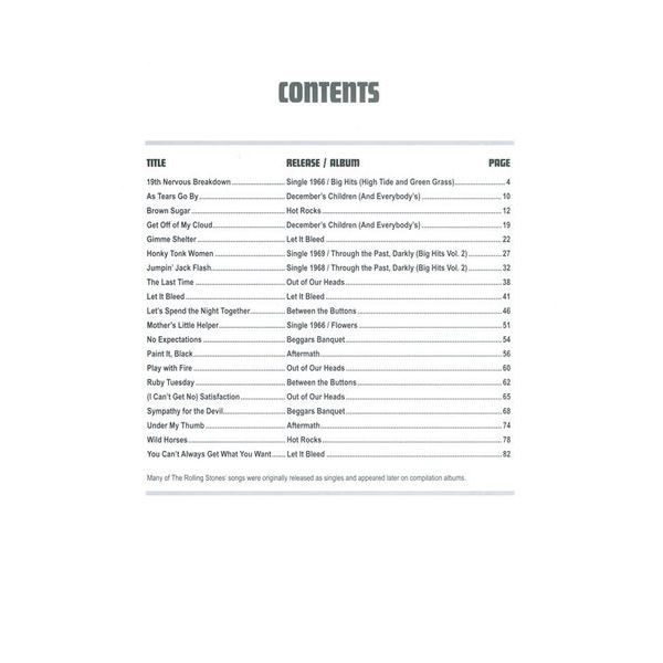 Alfred Music Publishing The Rolling Stones Easy Guitar