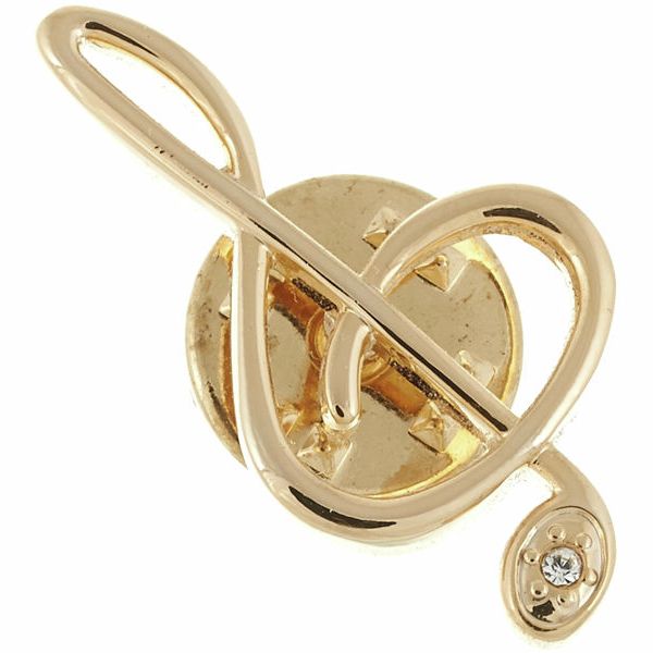 Art of Music Pin Pin Treble Clef w/ Stone
