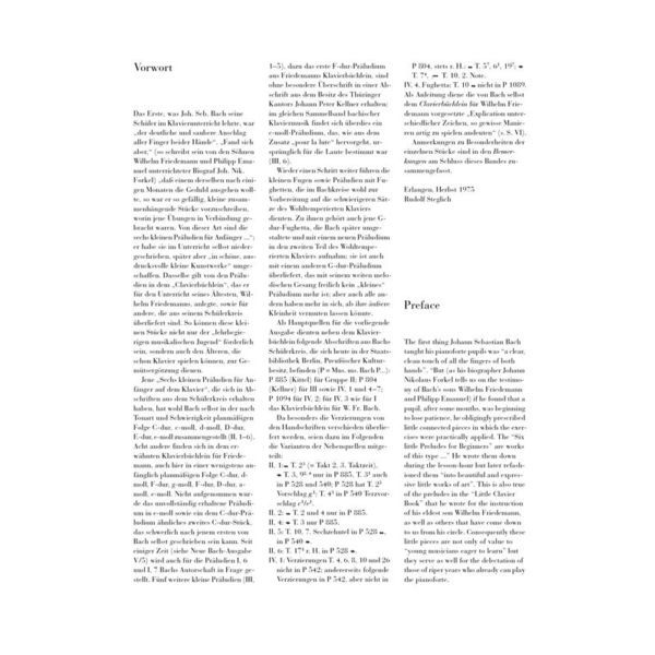 Henle Verlag Bach Prludien & Fughetten