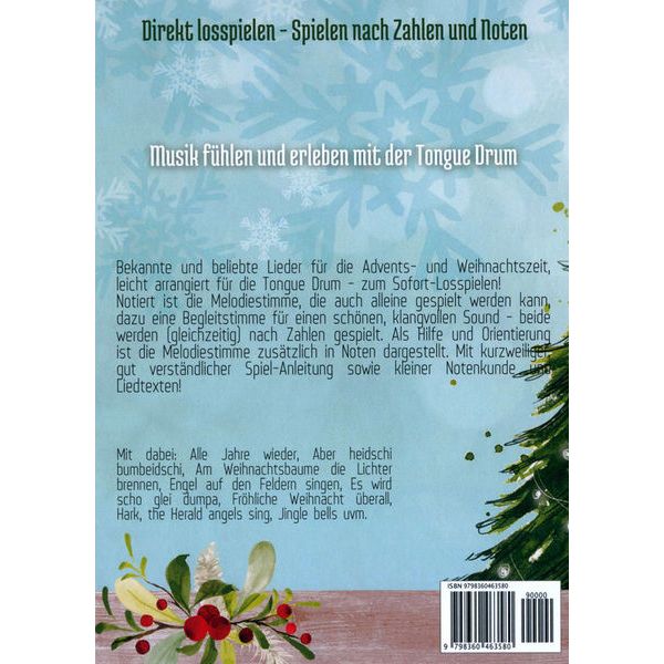 Claudia Gro Steel Tongue Drum Weihnacht