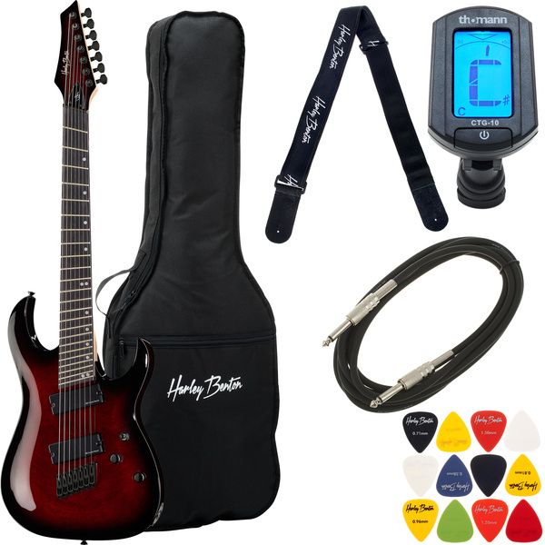 Harley Benton MultiScale-7 TPB Bundle