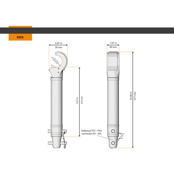Global Truss 5053 Claw Spacer 210mm