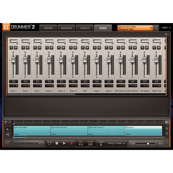 Toontrack EZX Electronic Edge