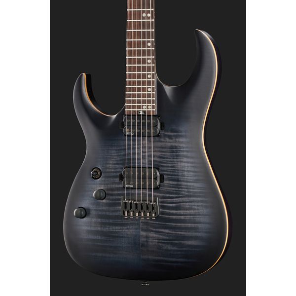 Harley Benton Amarok 6 LH BKNT Flame w/Case