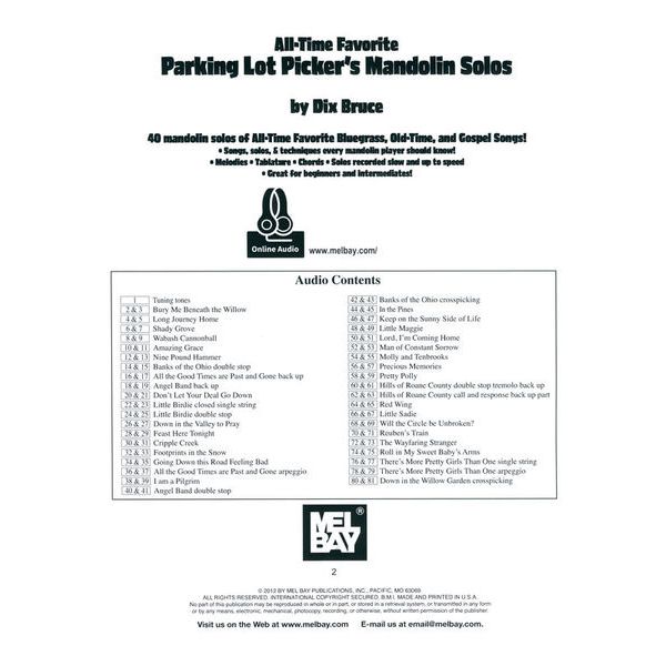 Mel Bay Favorite Picker's Mandolin