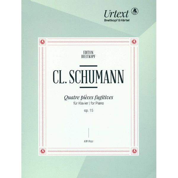 Breitkopf & Hrtel Clara Schumann Quatre Pieces