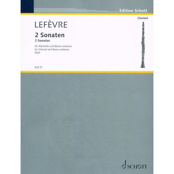 Schott Lefèvre 2 Sonaten