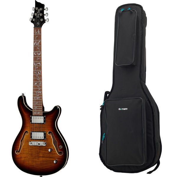 Harley Benton CST-24HB TOL Tob. Flame w/Bag