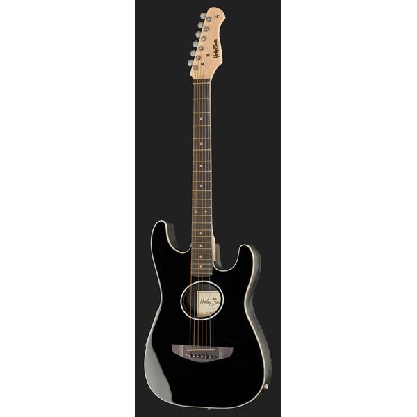 Harley Benton ST-Acoustic Black Bundle