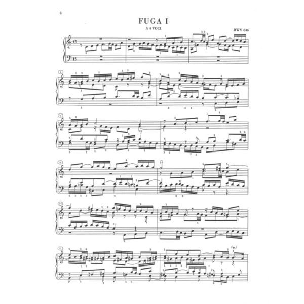 Henle Verlag Bach Wohltemperiert Klavier I