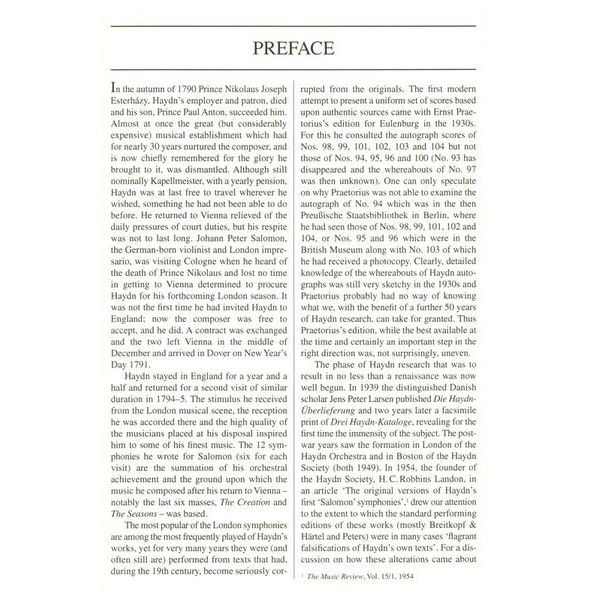 Edition Eulenburg Haydn Sinfonie Nr. 104 D-Dur