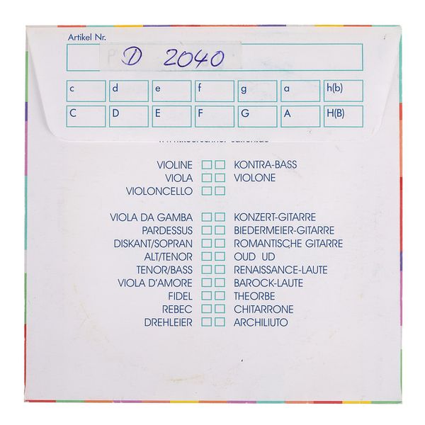 Kürschner Arch Lute 1st Course g'