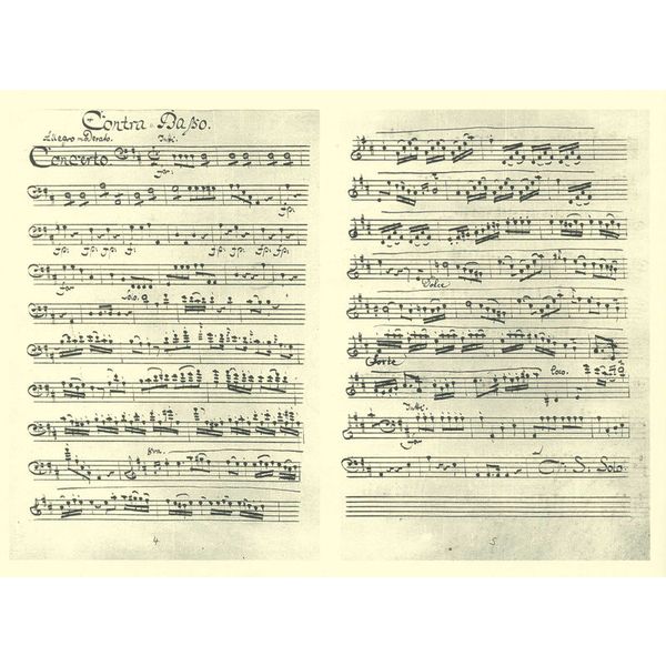 Friedrich Hofmeister Verlag Vanhal Concert D-Dur Kontrabas