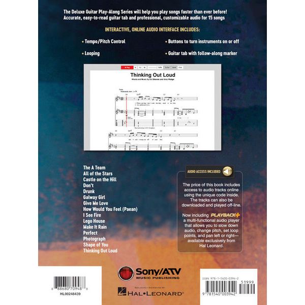 Hal Leonard Ed Sheeran Deluxe Guitar