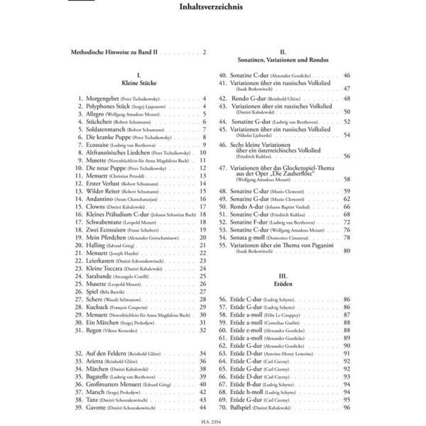 Sikorski Musikverlage Russische Klavierschule 2