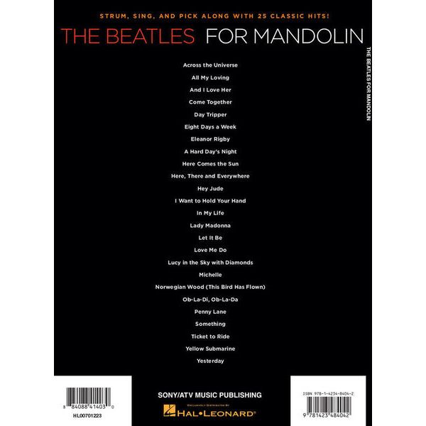 Hal Leonard The Beatles for Mandolin