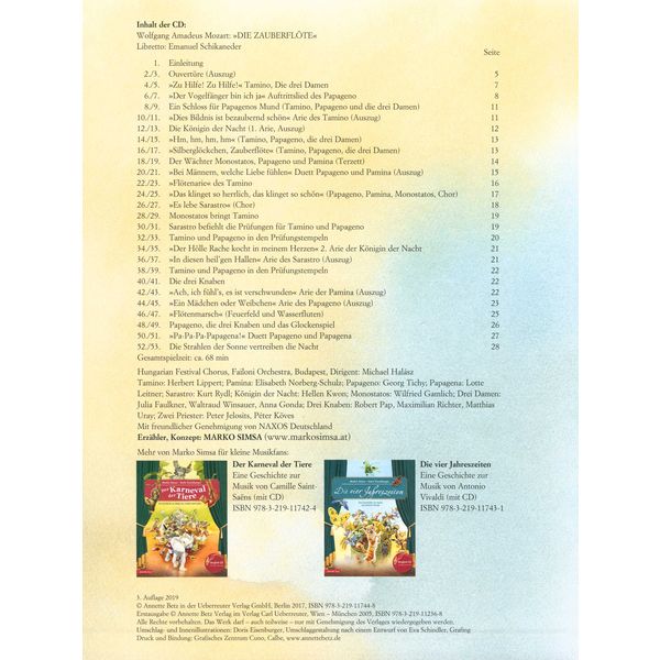 Annette Betz Verlag Die Zauberflöte