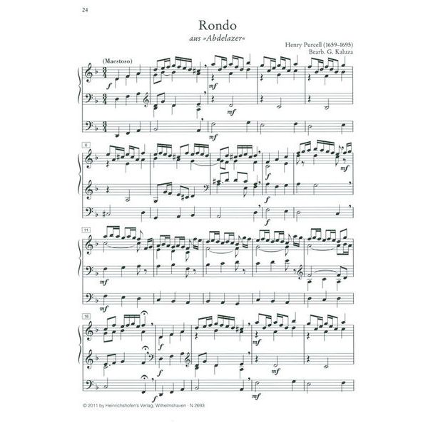 Heinrichshofen Verlag Opera Festiva Orgel