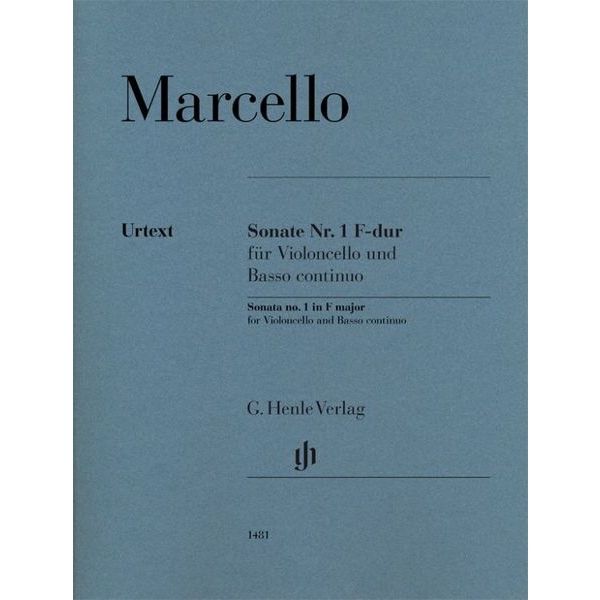 Henle Verlag Marcello Cellosonate F-Dur