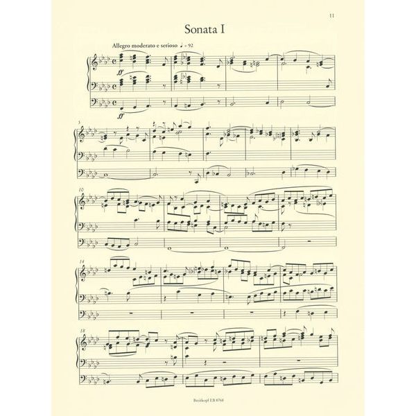 Breitkopf & Hrtel Mendelssohn Sechs Sonaten