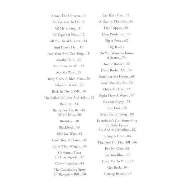 Hal Leonard Little Black Book Beatles