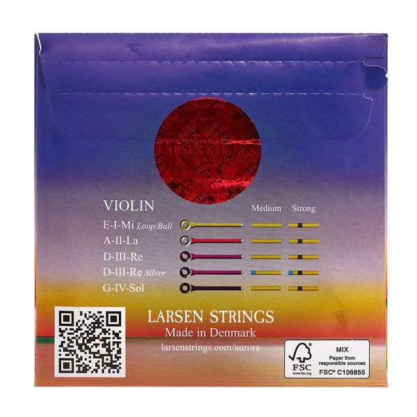 Larsen Aurora Violin G Silver Strong