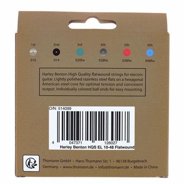Harley Benton HQS EL 10-48 Flatwound