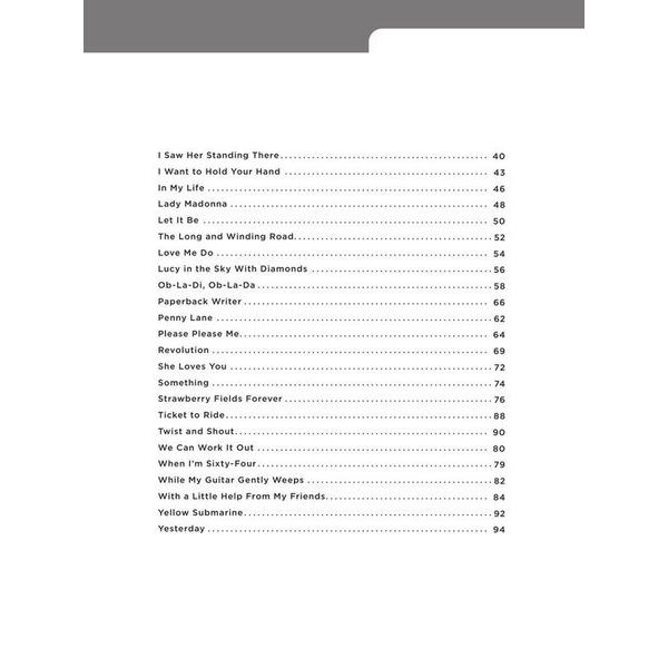 Hal Leonard Really Easy Piano Beatles