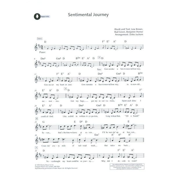 Schott Swing Standards A-Sax