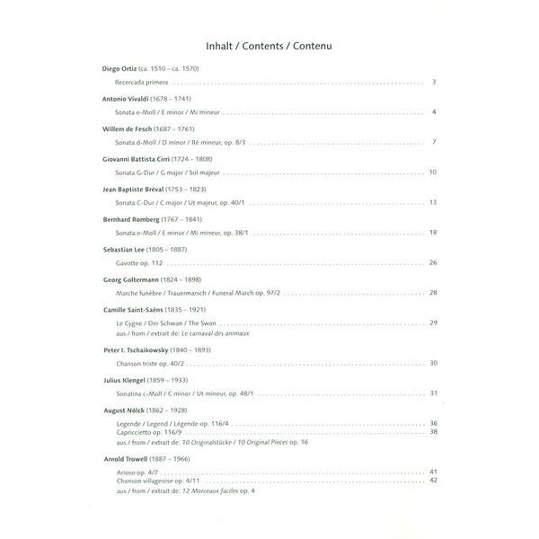 Schott Best Of Cello Classics