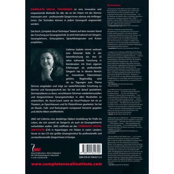 Shout Publications Komplette Gesangstechnik