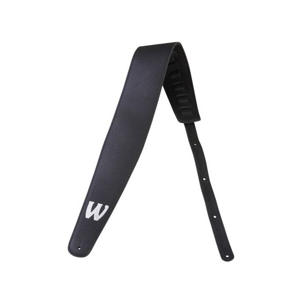 Warwick Syn.Leather Bass Strap Bl/SI