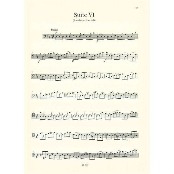 Ricordi Bach 6 Suites Double Bass