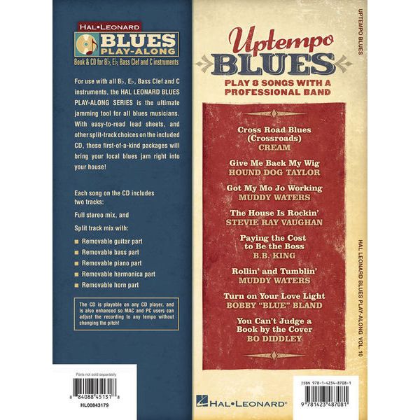 Hal Leonard Blues Play-Along Uptempo Blues