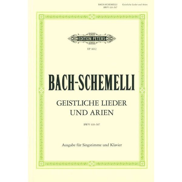 Edition Peters Bach Geistliche Lieder + Arien