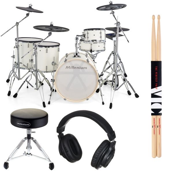 Millenium MPS-1000 E-Drum Set PW Bundle